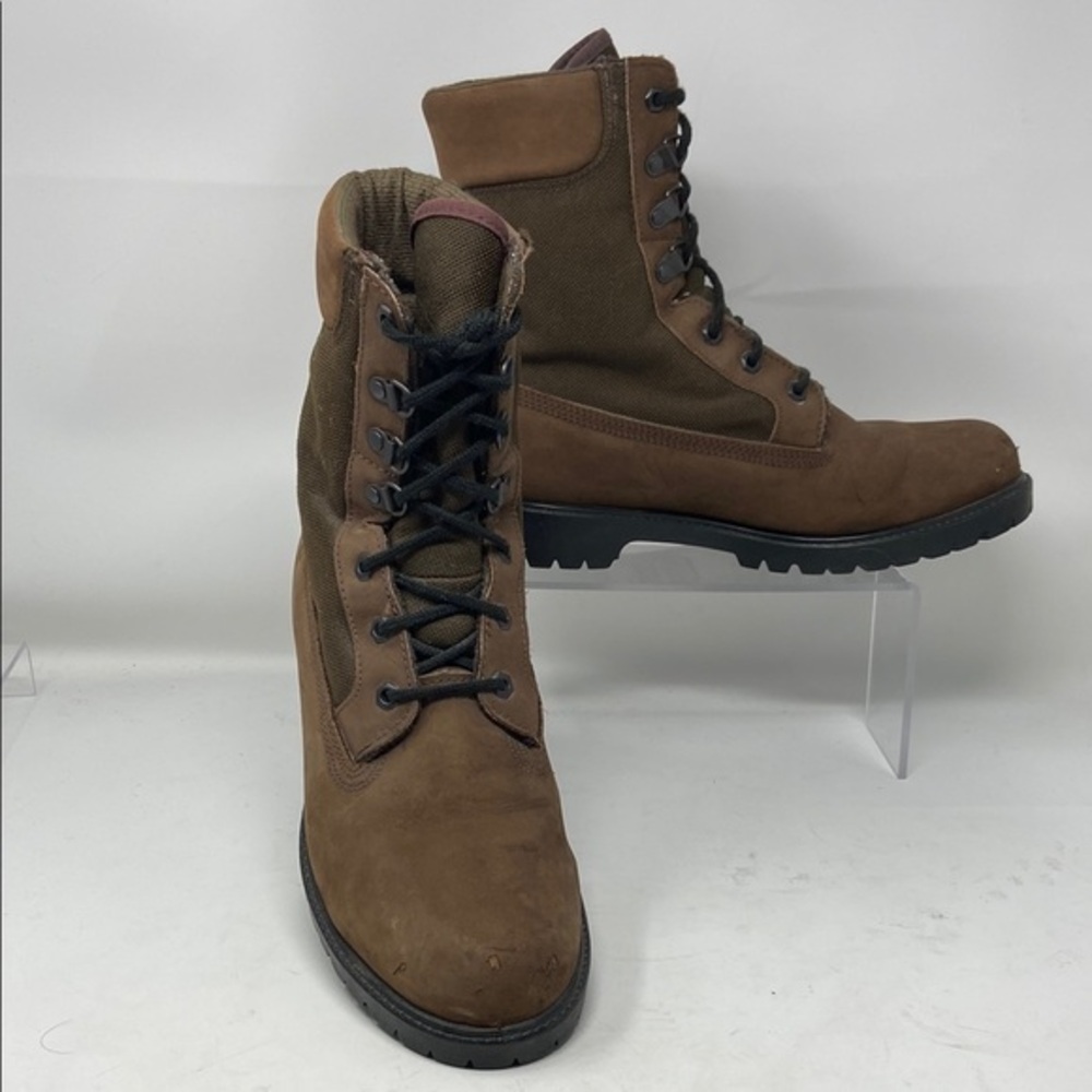 Rocky Men's RB 725 Brown Leather Mesh Thinsulate Army Combat Boots Size 10 MW
